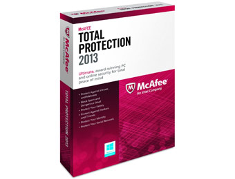 Free after $65 Rebate: McAfee Total Protection 2013 - 3PCs