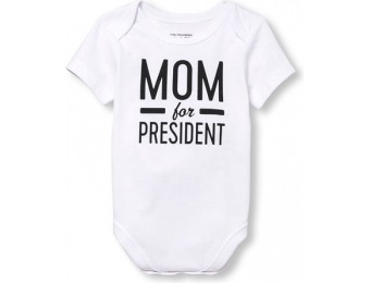 70% off Mom For President Little Talker Bodysuit