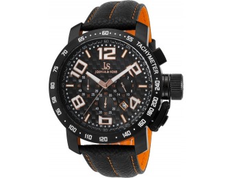 92% off Joshua & Sons Men's Chronograph Leather Watch