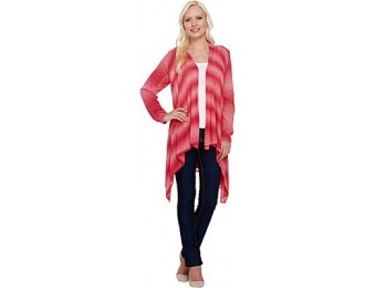 70% off Attitudes by Renee Open Front Cascade Ombre Cardigan