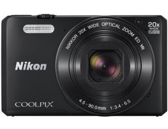 64% off Nikon COOLPIX S7000 Digital Camera, Black - Refurbished