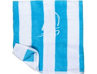 61% off Cotton Love Cabana Sail Towel, Turquoise/White