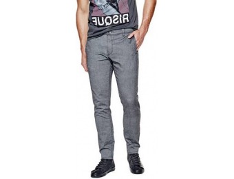 60% off Guess Slim Tapered Multi-Stitch Dobby Pants