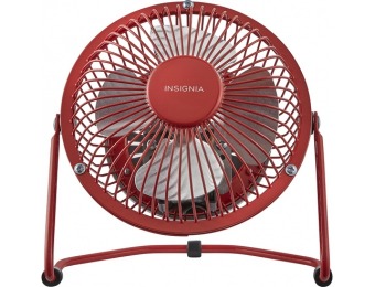 40% off Insignia 4" Mini Fan - True Red