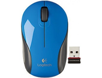 50% off Logitech M187 Wireless Mini Optical Mouse, Blue
