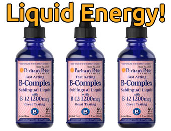 Buy 1 Get 2 Free + 30% off Vitamin B-Complex Sublingual Liquid