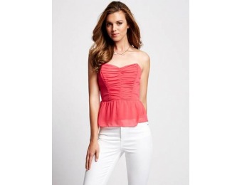 70% off Guess Strapless Tie-Back Top