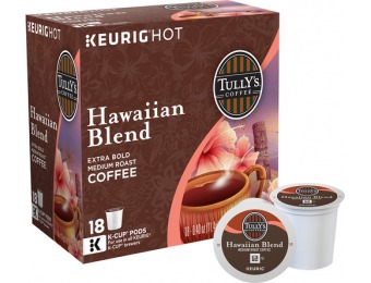 27% off Keurig Tully's Hawaiian Blend K-Cups (18-Pack)