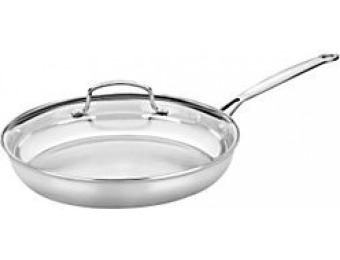 64% off Conair 12in. Stainless Steel Skillet w/ Glass Cover