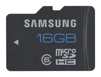77% Samsung 16GB microSDHC Memory Card w/code: MEM3