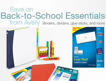 Up to 68% off Back-to-School Essentials from Avery