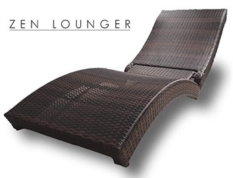 $270 off Zen Portable Folding Outdoor Rattan Lounge Chair