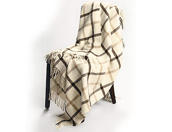 $179 off Johnstons of Elgin Alpaca-Lambswool Throw Blanket