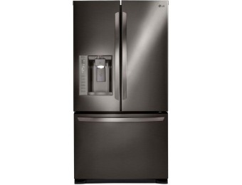 $701 off LG 24.1 cu. ft. French Door Refrigerator in Black Stainless Steel