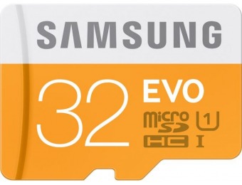 60% off Samsung 32GB EVO microSDHC Memory Card