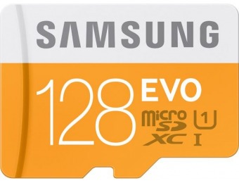 58% off Samsung 128GB EVO microSDXC Class 10 Memory Card