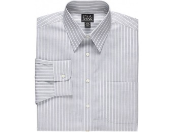 60% off Traveler Tailored Fit Point Collar Wide Stripe Dress Shirt