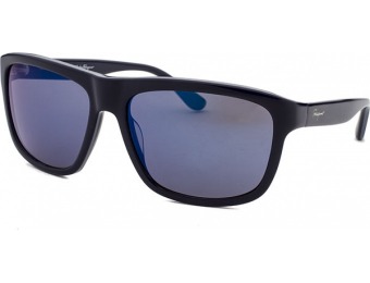 83% off Salvatore Ferragamo Square Navy Blue Sunglasses
