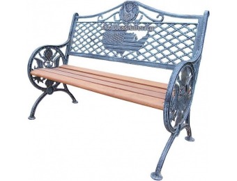 74% off Oakland Living God Bless America Patio Bench