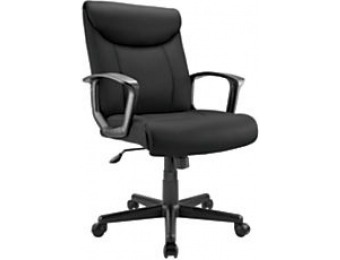 50% off Brenton Studio Fabric Mid-Back Task Chair, Black