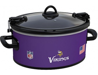 89% off NFL Minnesota Vikings 6-QT Crock-Pot Slow Cooker