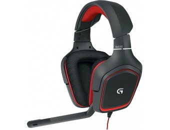58% off Logitech G230 Over-the-Ear Gaming Headset - Black/Red