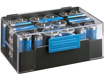 42% off Dynex Assorted Batteries with Storage Box (42-Pack)