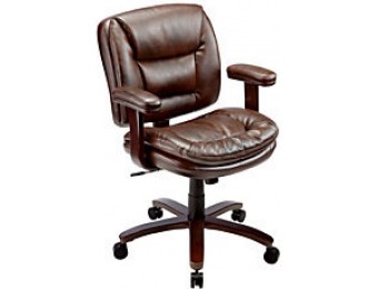 78% off Realspace Elmhart Low-Back Bonded Leather Task Chair