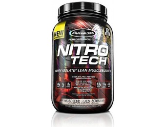 50% off MuscleTech Nitro Tech - Cookies and Cream