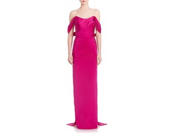 75% off Theia Off-The-Shoulder Silk Gown