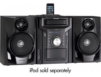 $50 off Sharp 240W 5-Disc Compact Stereo/2-Way Speaker System