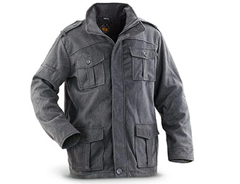 $30 off Sportier Military Style Wool Jacket