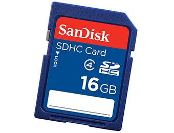 56% off SanDisk 16 GB Class 4 SDHC Flash Memory Card