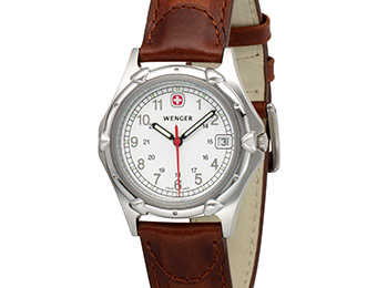 65% off Wenger Swiss Army Standard Issue Leather Watch