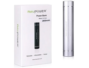$33 off RAVPower 2600mAh External Battery Pack Charger
