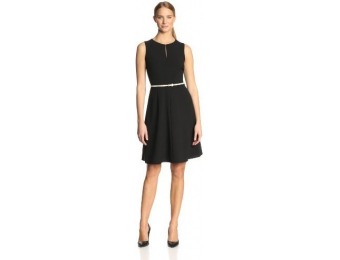 40% off Calvin Klein Women's Petite Sleeveless Belted Dress