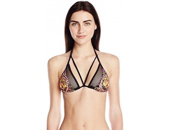 86% off Sauvage Women's Flora Mesh Insert Triangle Bikini Top