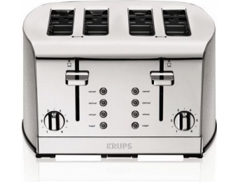 82% off Krups 4-Slice Toaster in Silver