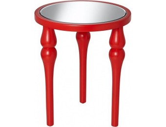67% off Bailey Poppy Red Round Accent Table (Y7393)