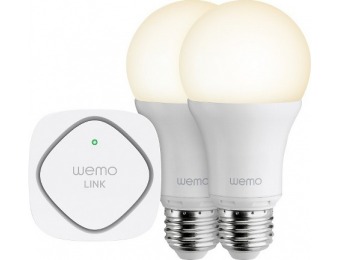60% off Belkin Wemo LED Lighting Starter Set - Warm White