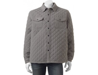 80% off Men's Hemisphere Modern-Fit Plaid Fleece Shirt Jacket
