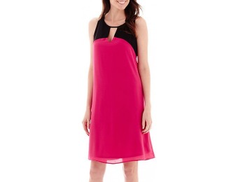88% off True Color Sleeveless Colorblock Woven Sheath Dress