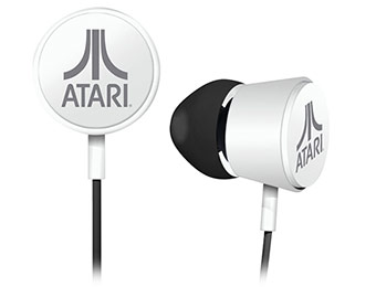77% off Atari Earbud Headphones (White or Red)