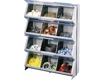 33% off Stack-On Clear-View 12-Bin Organizer