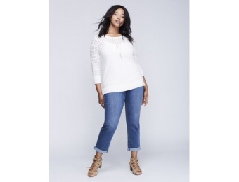 50% off Lane Bryant Plus Size Perforated Mesh Pullover