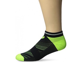 73% off ASICS Lite-Show Low Cut Running Socks, Safety Yellow