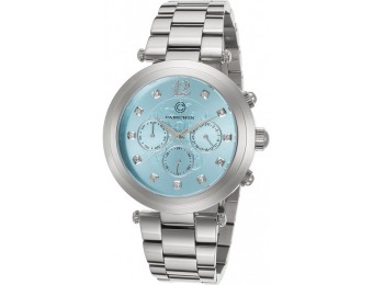 92% off Cabochon Papillon Multi-Function Turquoise Dial SS Watch