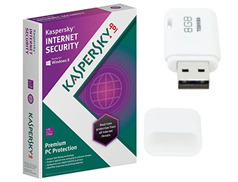 77% off + Free 8GB Flash Drive on Kaspersky Internet Security 2013