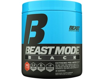 49% off Beast Mode Black Pre-Workout Supplement