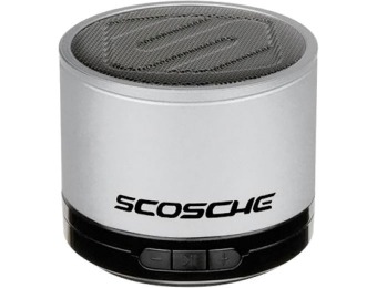 50% off Scosche Bluetooth Micro Portable Speaker Silver BTSPK1SR